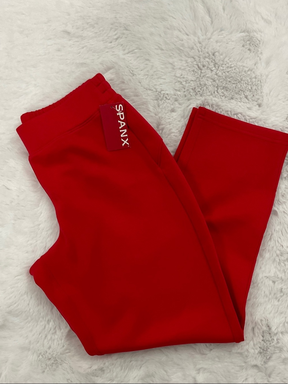 SPANX Air Essentials Red Straight Leg Pants Size Small